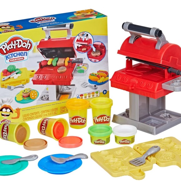 Kitchen Creations Barbecue Set - Red and Yellow - Picture 1 of 5